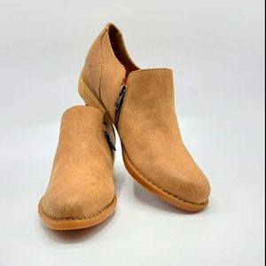 Born Leather Low Ankle Booties